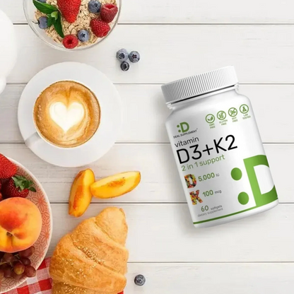 Suplemento de vitamina D3K2 - Tu escudo diario en una cápsula - OFERTA 2X1