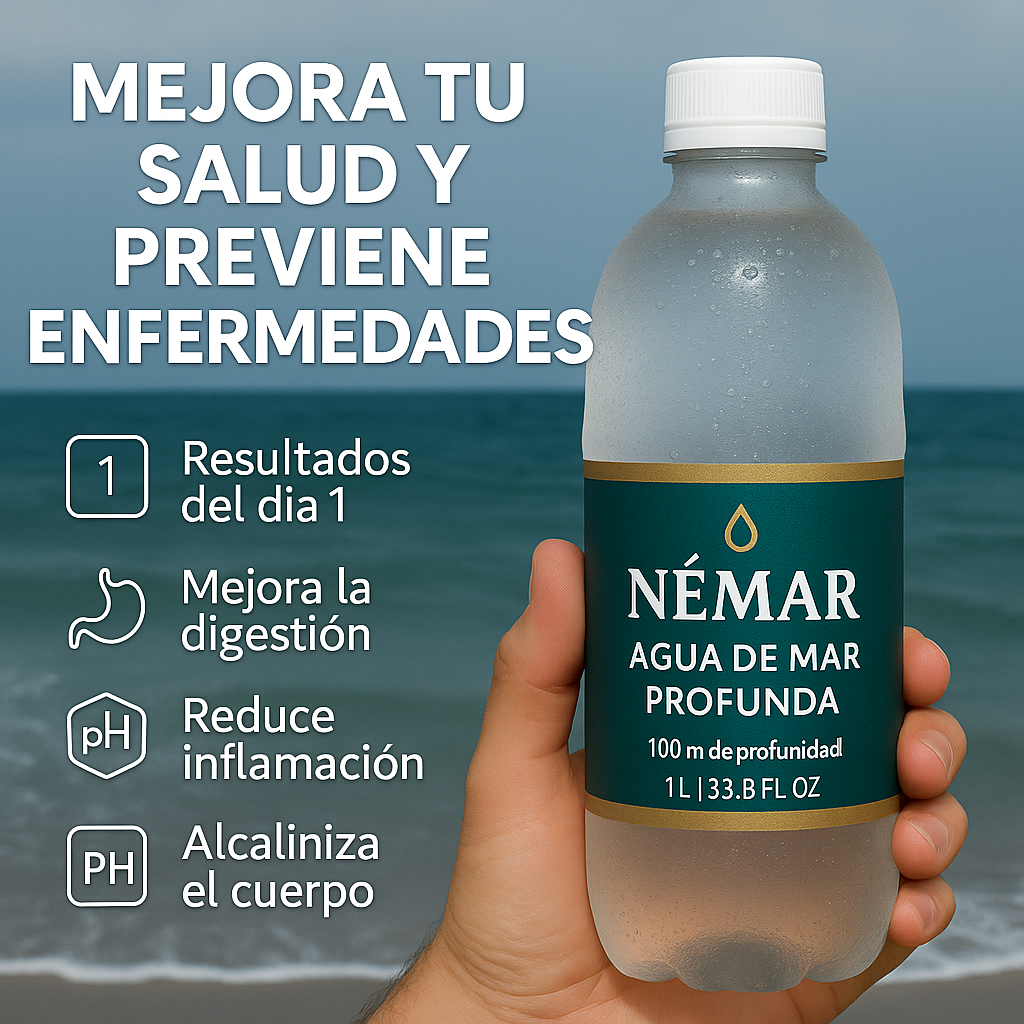 NÈMAR -AGUA DE MAR PROFUNDO 100 M - ELIXIR DE LA VIDA