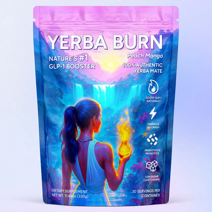 Yerba Burn™ - Mango Durazno - Vitalidad y Quema Natural en Cada Cucharada